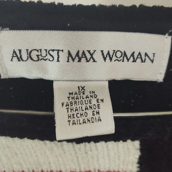 New August Max Woman Sweater Long Sleeve Multicolor Size 1X - Picture 8 of 9